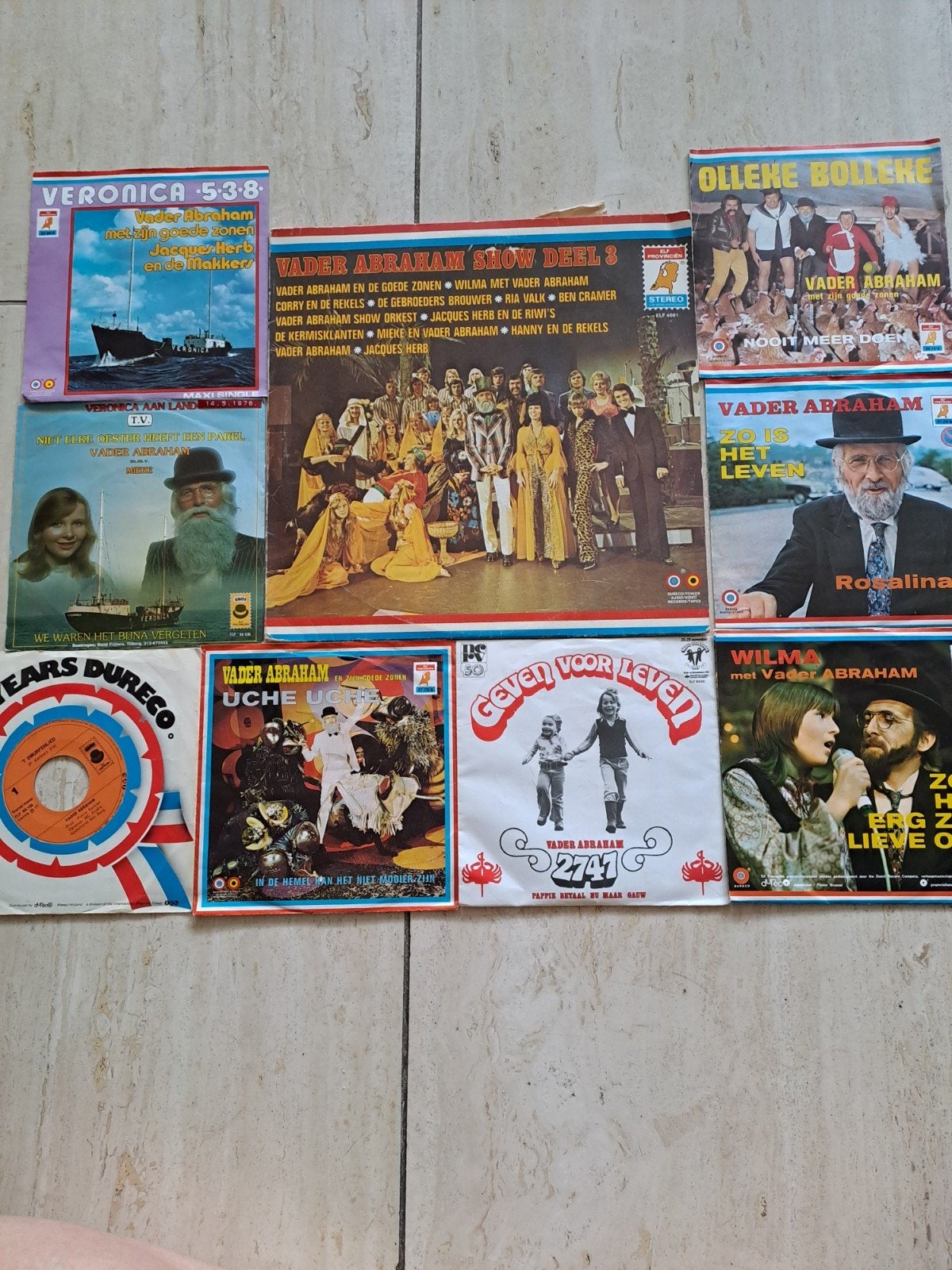 Vader Abraham Vinyl Collectie - Diverse Singles en LP, LP, Gebruikt, Pop, 7 inch