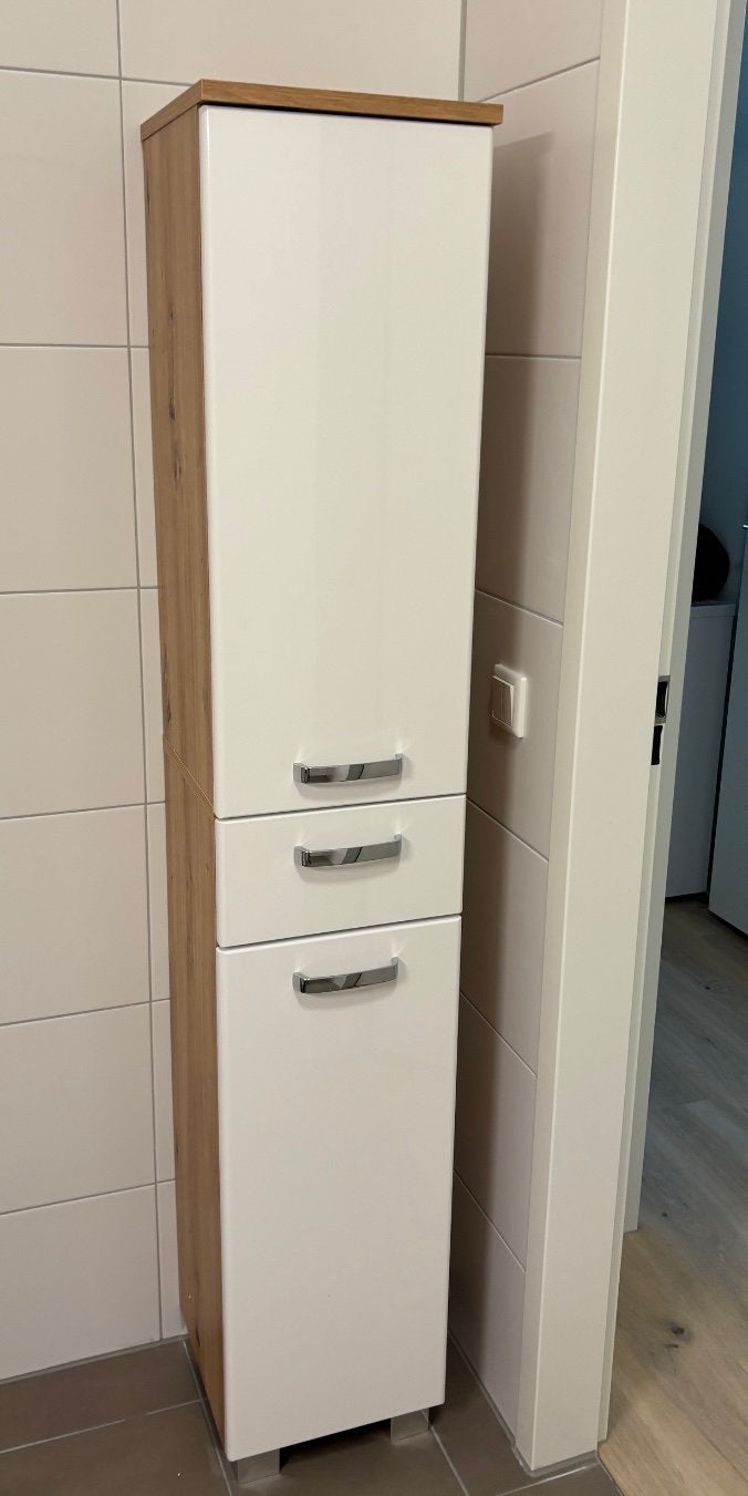 Hoge badkamerkast Livarno Palermo, Ophalen, (Half)hoge kast, Minder dan 50 cm, Zo goed als nieuw