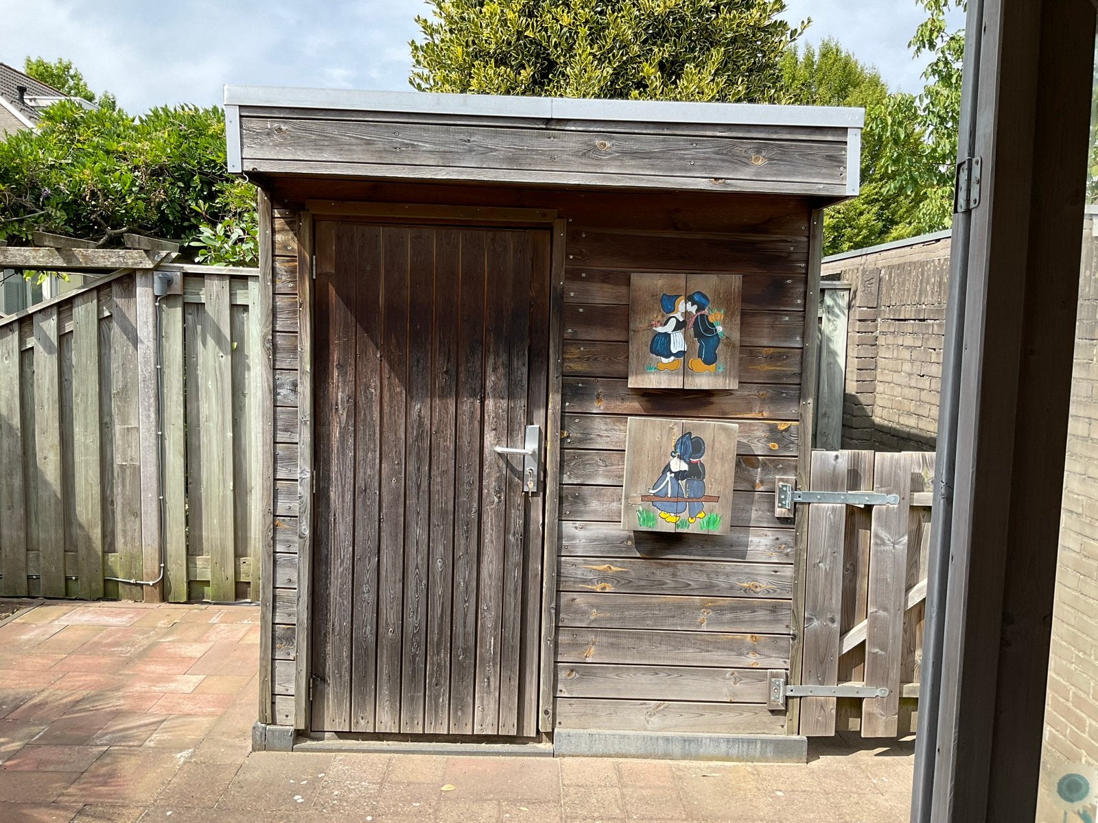 Houten berging/schuur, Ophalen, Gebruikt, Hout, Fietsenberging
