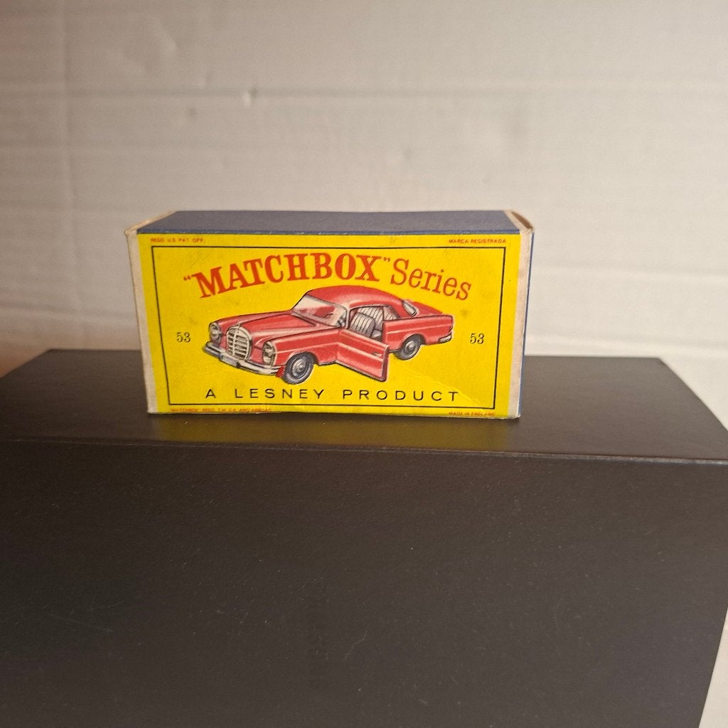 Matchbox Lesney # 53 B empty box Mercedes 220 SE, Verzenden, Gebruikt, Auto