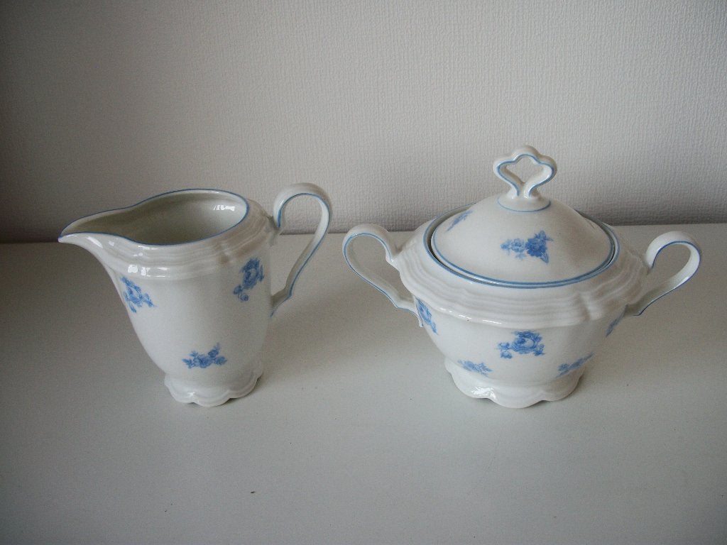 Roomstel Seltmann Weiden Marie Luise Blauw Bloemen - zgan, Ophalen of Verzenden
