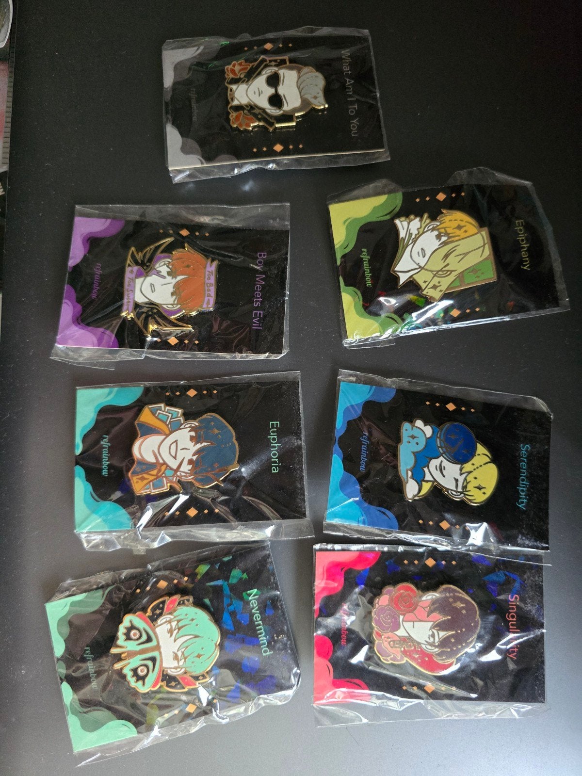 BTS K-Pop Emaille Pins - Set van 7 (solo stages), Ophalen of Verzenden, Nieuw