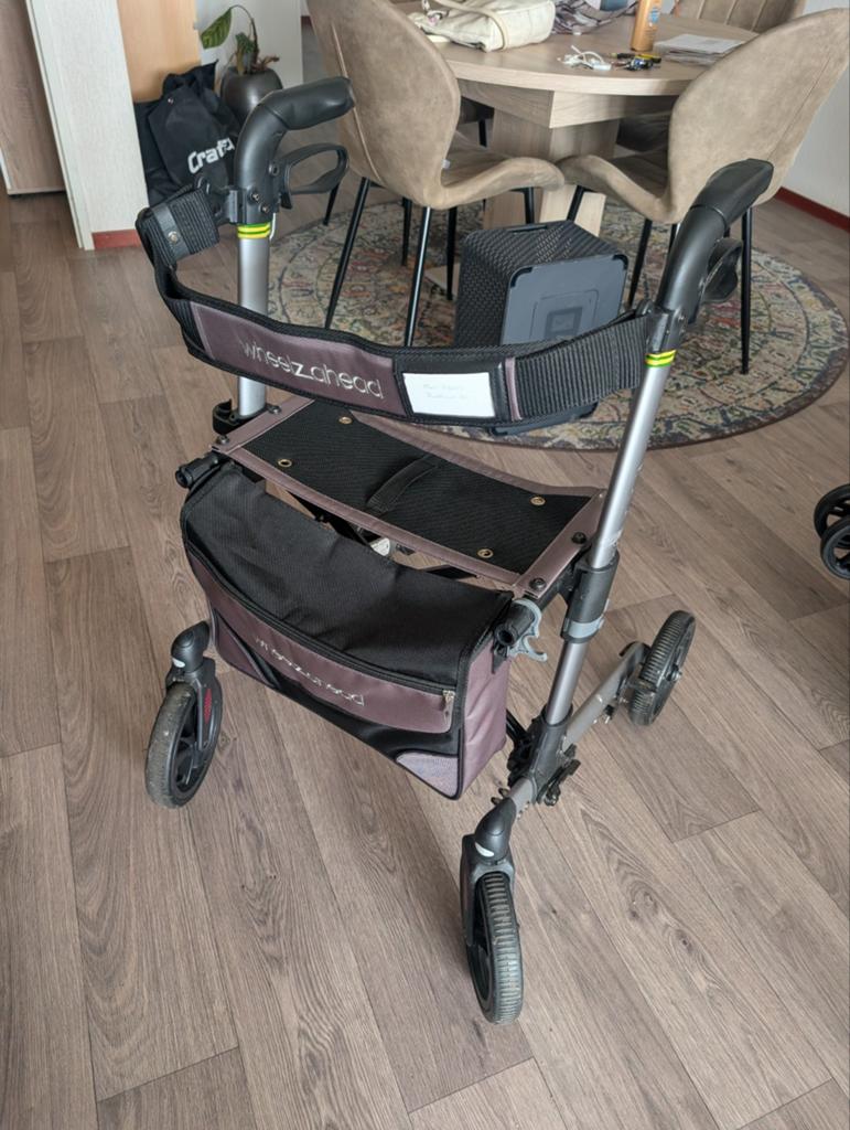 Rollator Wheelzahead track met boodschappentas, Ophalen, Opvouwbaar, Zo goed als nieuw