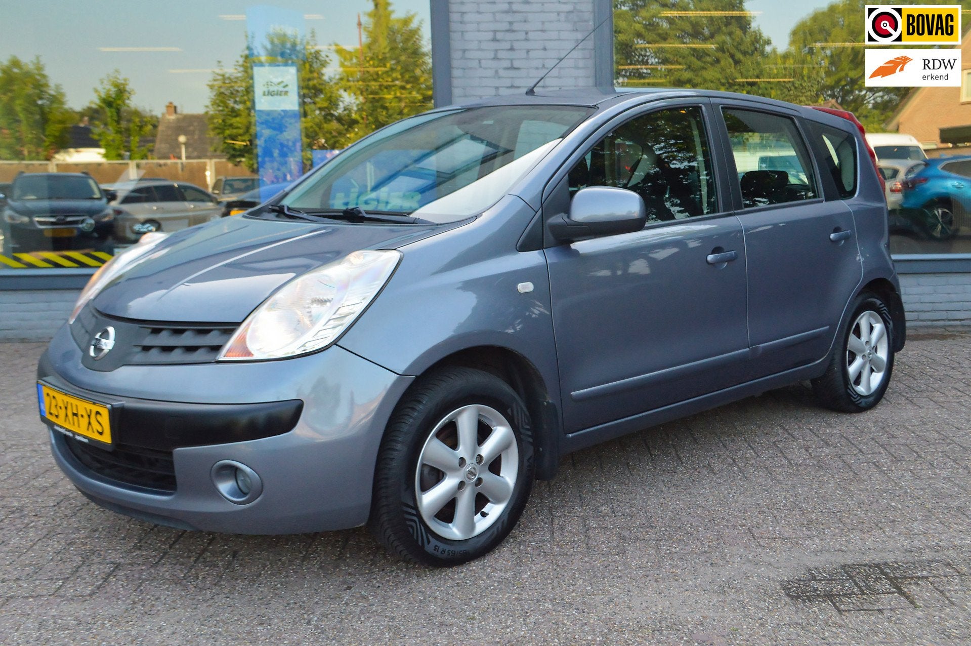 Nissan Note 1.6 Acenta CLIMATE|TREKHAAK|CRUISE|ALL SEASON, Voorwielaandrijving, Gebruikt, 4 cilinders, Blauw