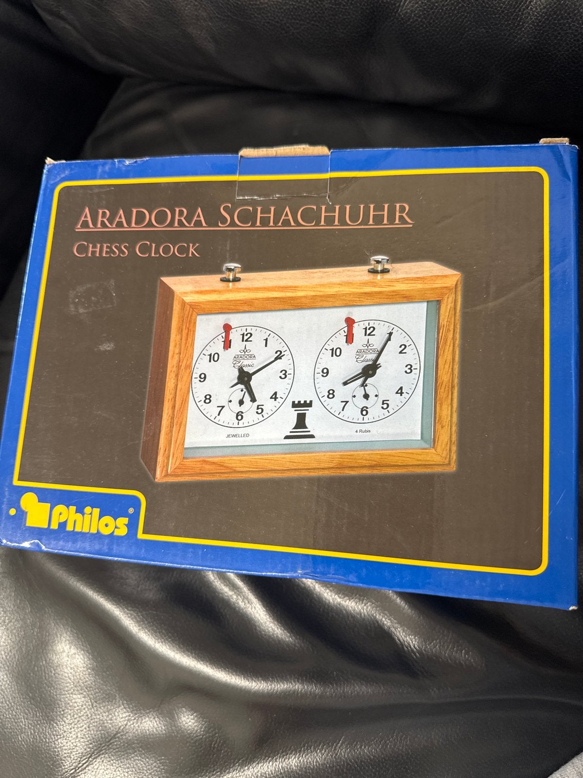 Philos Aradora Schaakklok - Analoge Schachuhr, Ophalen, Klassiek, Nieuw, .