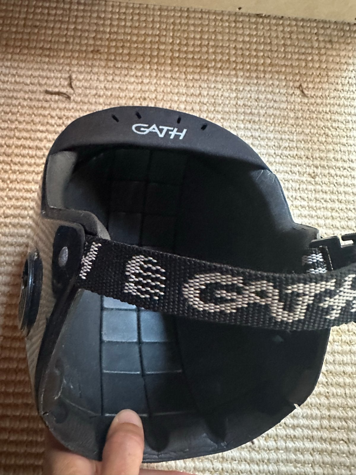 GATH Kitesurf Helm - Zwart, Watersport en Boten, Kitesurfen, Geen board, Ophalen of Verzenden, Gebruikt, Overige typen