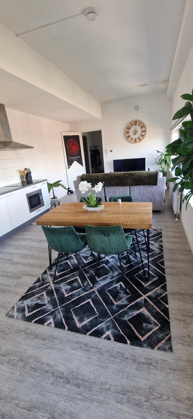 Industriële Kick collection eetkamertafel 140x81cm, Huis en Inrichting, 100 tot 150 cm, 50 tot 100 cm, Zo goed als nieuw, Vier personen
