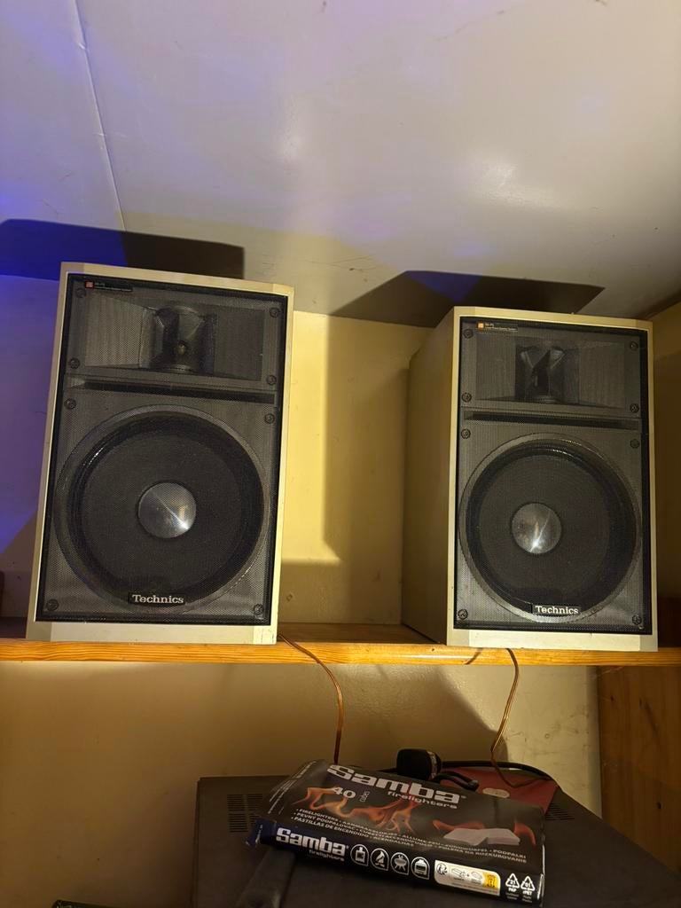 Technics SB-F5 Linear Phase Speakers, Audio, Tv en Foto, Luidsprekers, Gebruikt, Front, Rear of Stereo speakers, Overige merken