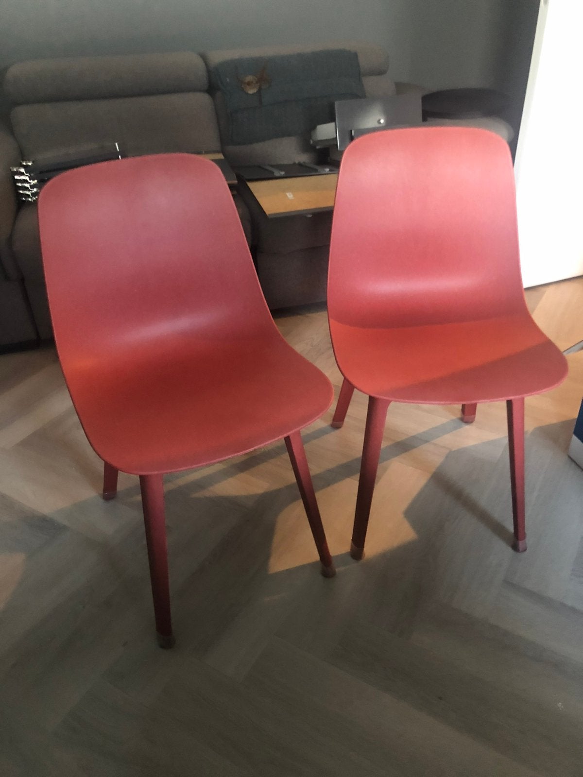 Odger rode stoel Ikea 2 stuks, Ophalen, Zo goed als nieuw, Rood, Eén
