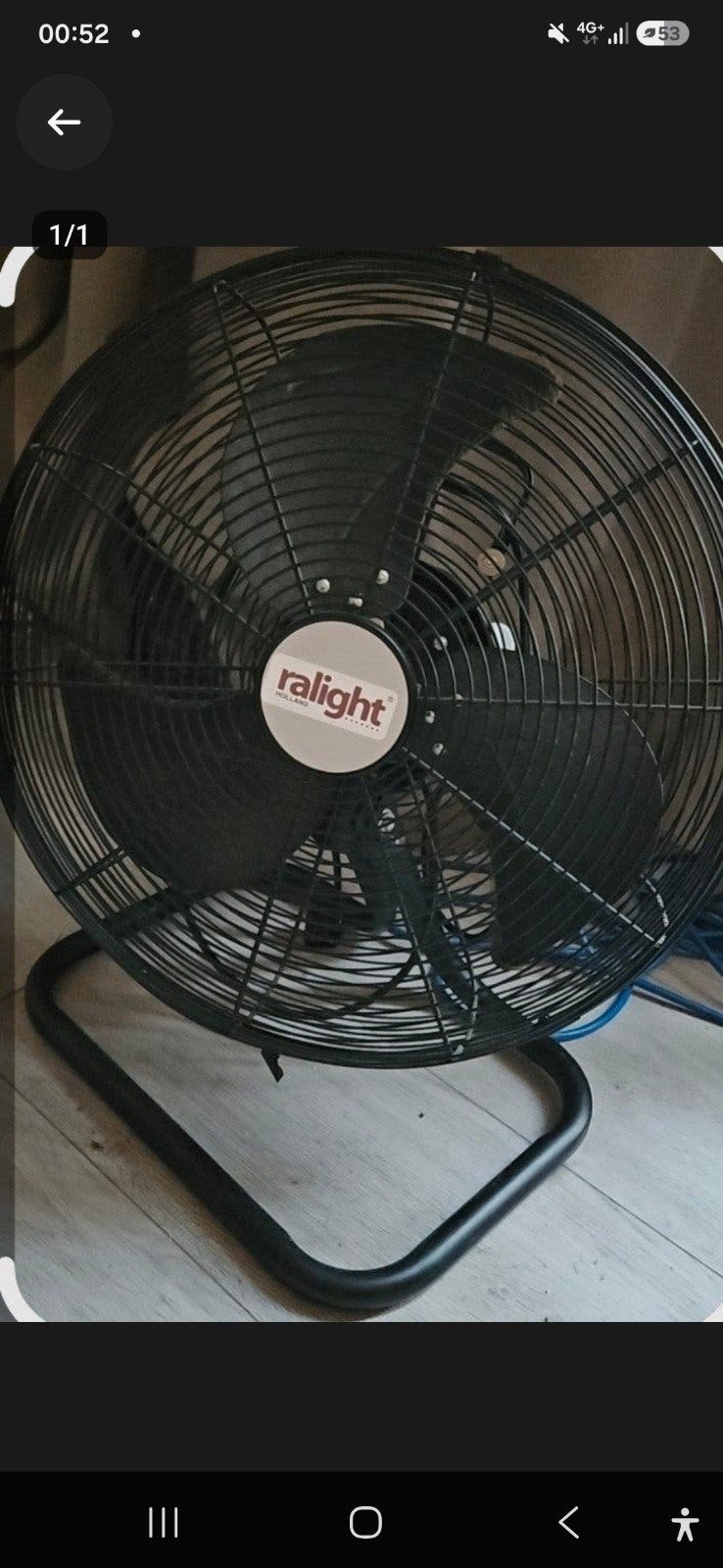 Ralight Vloerventilator 18 inch - Krachtige Koeling, Witgoed en Apparatuur, Ventilatoren, Ophalen, Vloerventilator