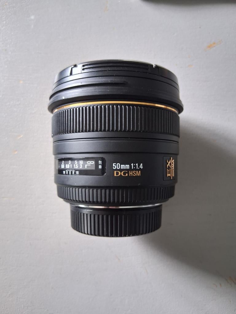 Sigma lens, 50mm f/1.4 EX DG HSM Nikon, Ophalen of Verzenden, Zo goed als nieuw, Standaardlens