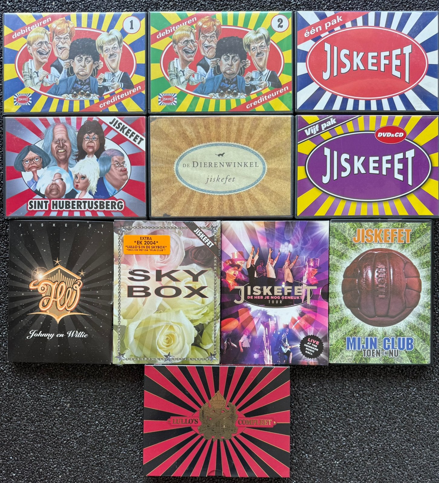 DVD Verzameling Jiskefet - Debiteuren Crediteren De Lullo’s, Cd's en Dvd's, Dvd's | Tv en Series, Gebruikt, Alle leeftijden, Ophalen