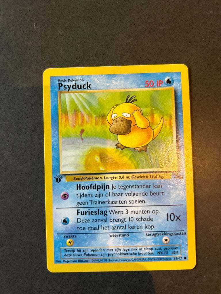 Psyduck first edition, Ophalen, Nieuw, Losse kaart