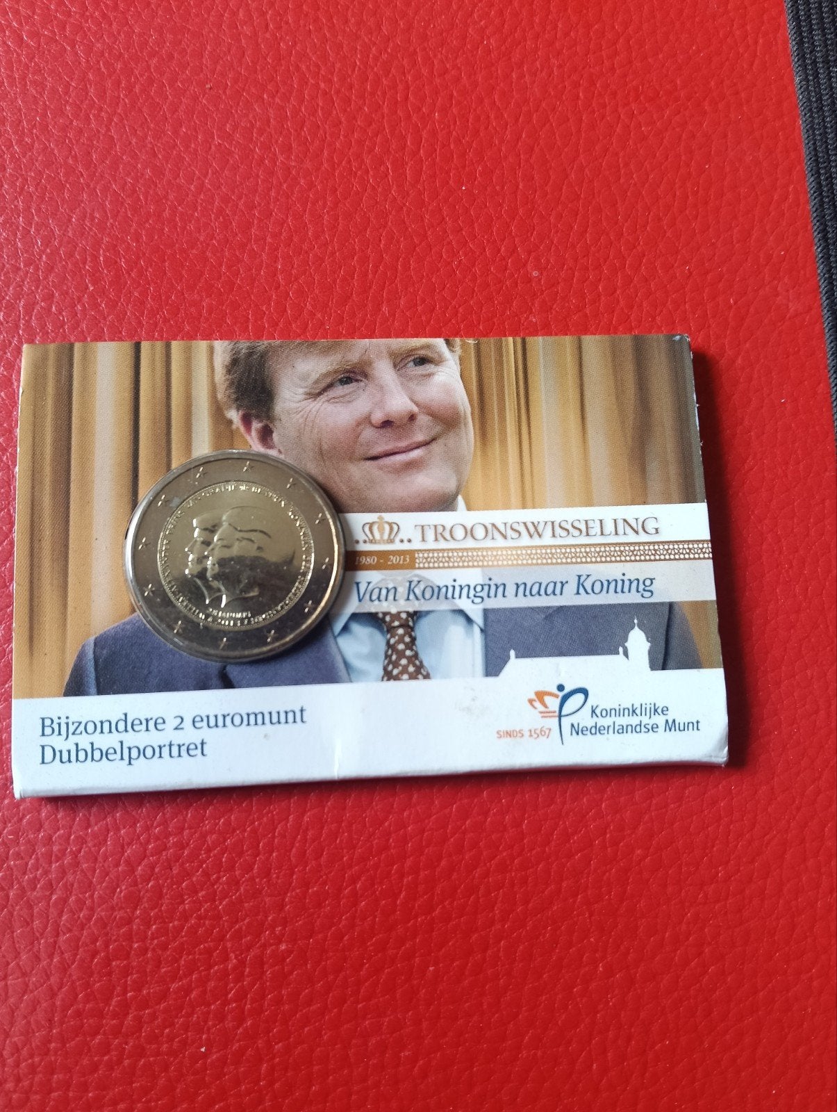 2 euro Troonswisseling 2013 in coincard met boekje, Postzegels en Munten, Munten | Europa | Euromunten, Ophalen of Verzenden, Overige landen