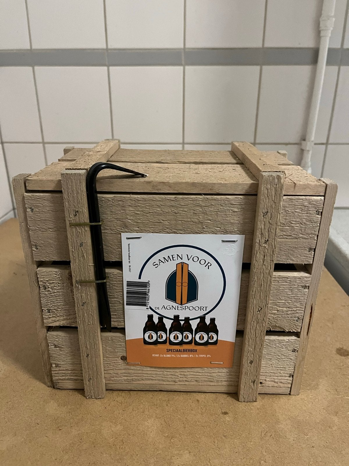 Speciaal bierbox met breekijzer, Ophalen of Verzenden