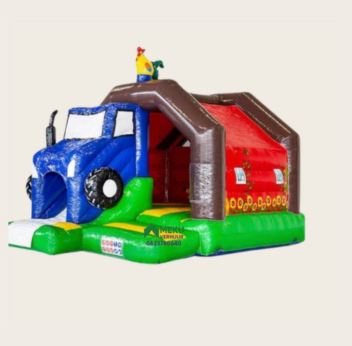 Boerderij medium springkussen, Ophalen, Zo goed als nieuw