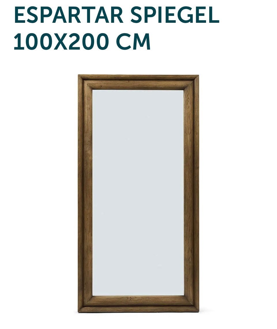 Rivièra Maison Espartar Spiegel -ZGAN - 100x200 cm, Huis en Inrichting, Ophalen, Zo goed als nieuw, 75 tot 100 cm, 150 tot 200 cm