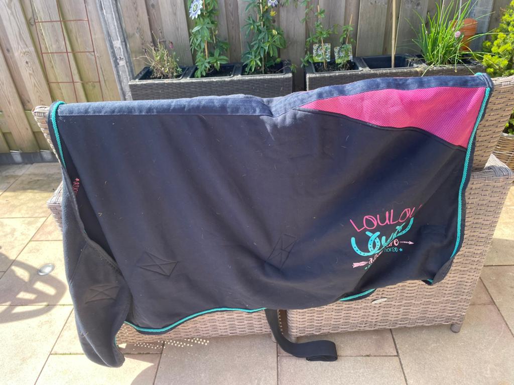 Harry’s horse fleecedeken 145cm, Cob (M), Zo goed als nieuw, Kruissingels, Harry's Horse