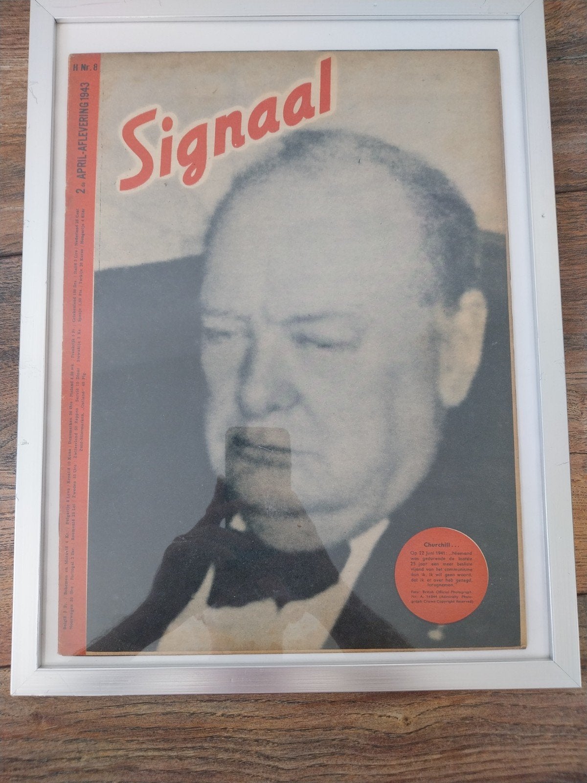 Signaal Tijdschrift WO2 - Duitse Propaganda Churchill 1943, Ophalen of Verzenden, Overige soorten, Duitsland, Boek of Tijdschrift