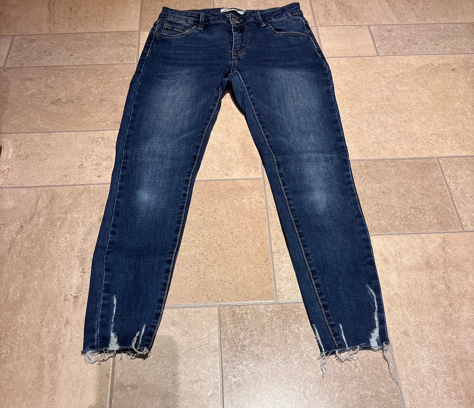 Queen hearts jeans maat m, J, Blauw, Ophalen of Verzenden, Zo goed als nieuw