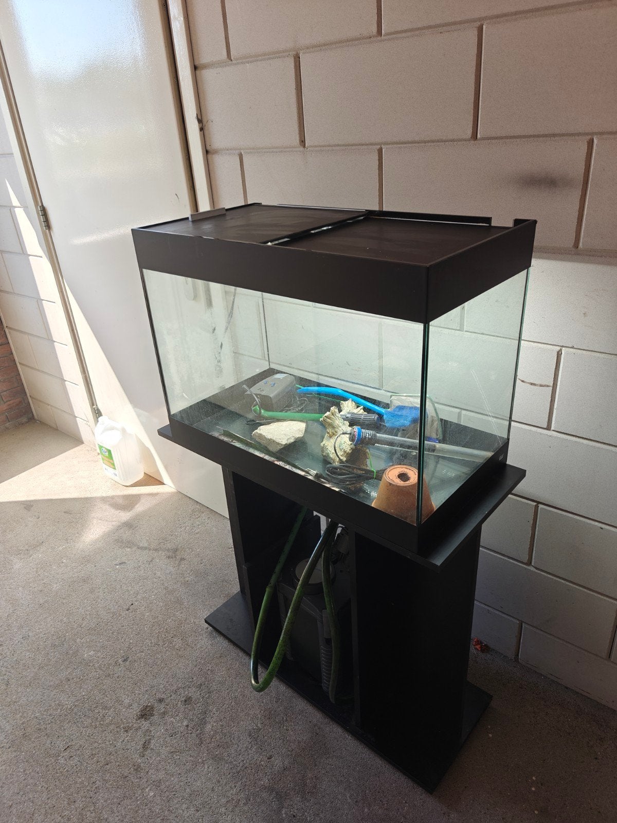oase aquarium met onderkast compleet, Ophalen, Oase, Inclusief deksel, Zo goed als nieuw