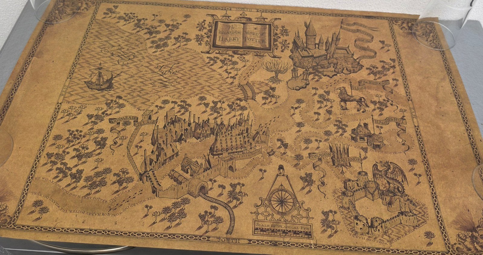 Harry Potter Marauder's Map Replica, Ophalen of Verzenden, Zo goed als nieuw, Overige typen