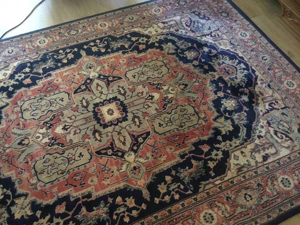 (Perzisch) tapijt 1.72/2.40 cm, Ophalen, Gebruikt, Blauw, 150 tot 200 cm