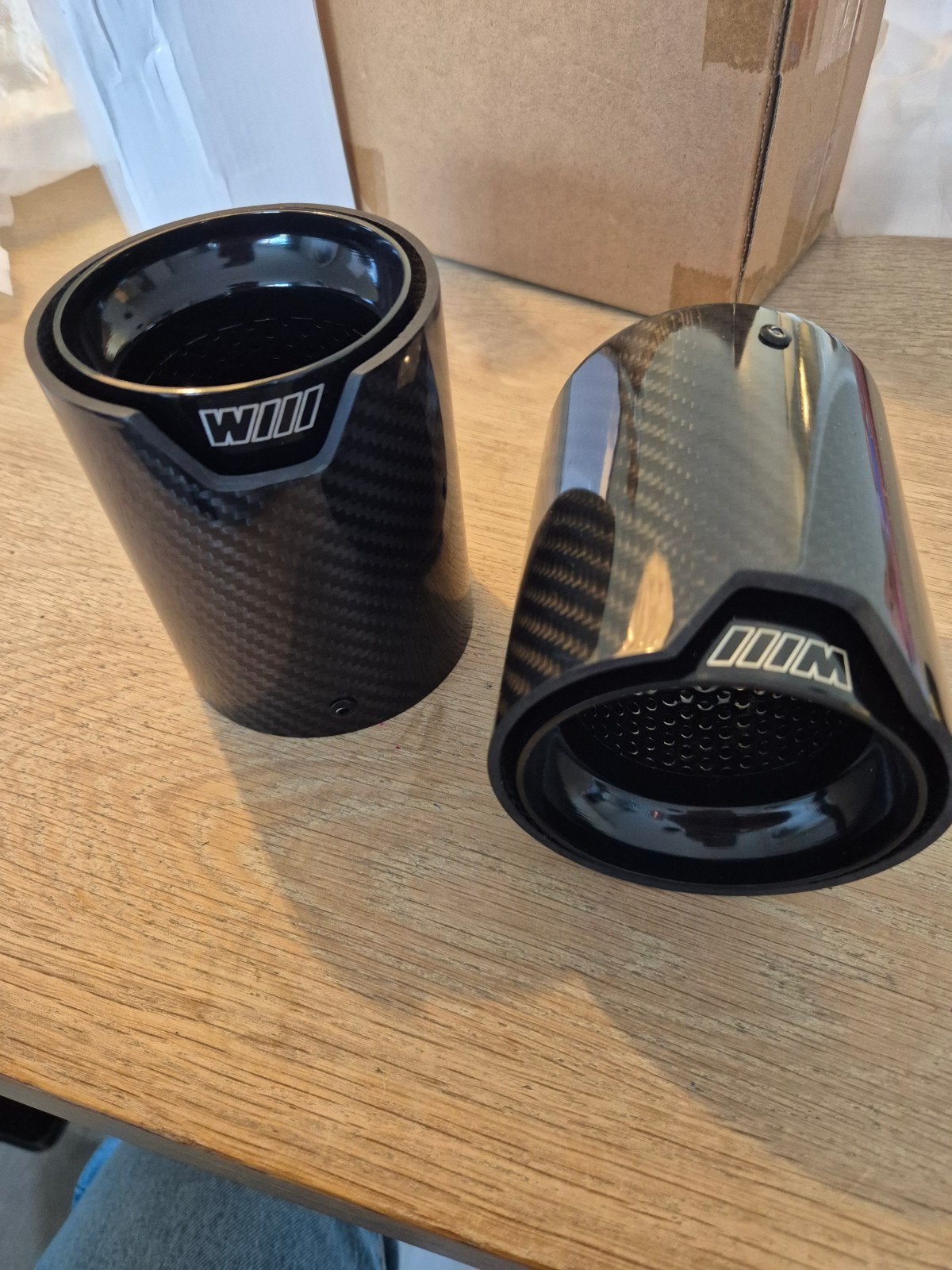 Carbon Uitlaat Sierstukken - BMW M Performance Stijl, Verzenden, Nieuw, BMW