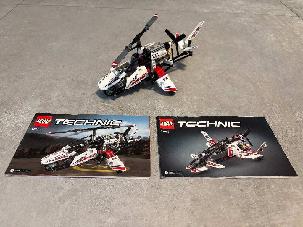 Legoset 42057 Technic 2-in-1 Ultralight helikopter, Gebruikt, Lego, Compleet, Ophalen of Verzenden
