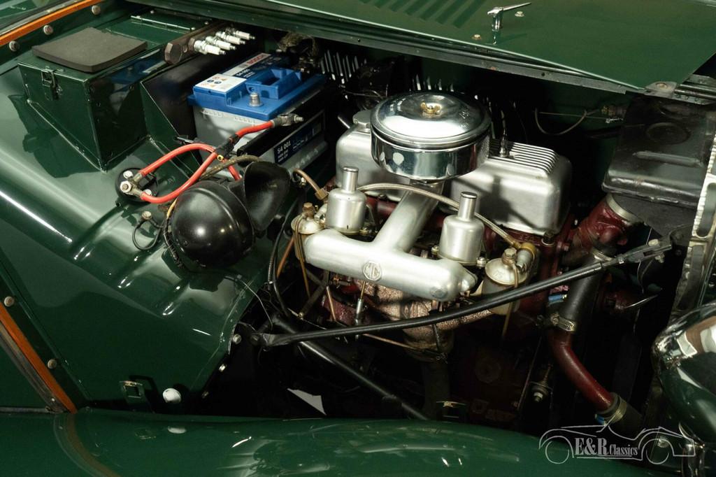 MG TD | Uitvoerig gerestaureerd | Zeer goede staat | 1953, Achterwielaandrijving, 54 pk, Cabriolet, Leder