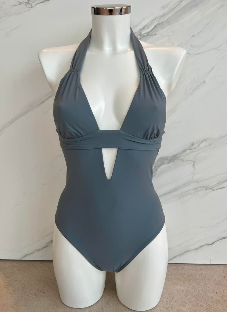 Nieuw! Ani Ani Grijs halterbadpak maat 36 - S, Ophalen of Verzenden, Nieuw, Grijs, Bikini