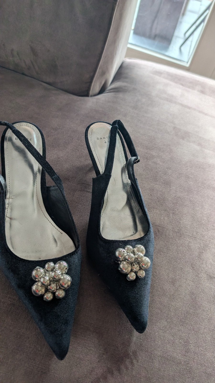 Dante 6 Slingbacks Zwart Maat 40, Dante 6, Zwart, Ophalen of Verzenden, Schoenen met hoge hakken