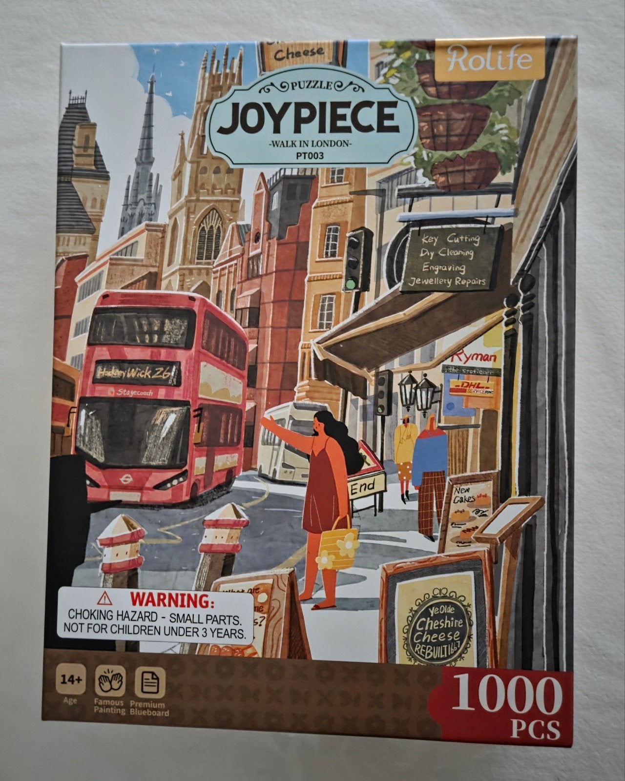 Joypiece puzzel - Walk in London - 1000 stukjes, Ophalen of Verzenden, 500 t/m 1500 stukjes, Zo goed als nieuw, Legpuzzel