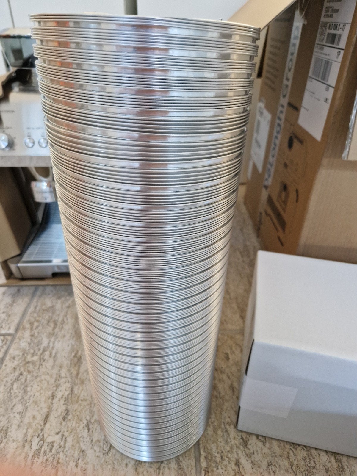 Semi-flexibele alu afzuigkapbuis 150mm, ca. 1,5m, Ophalen, Nieuw
