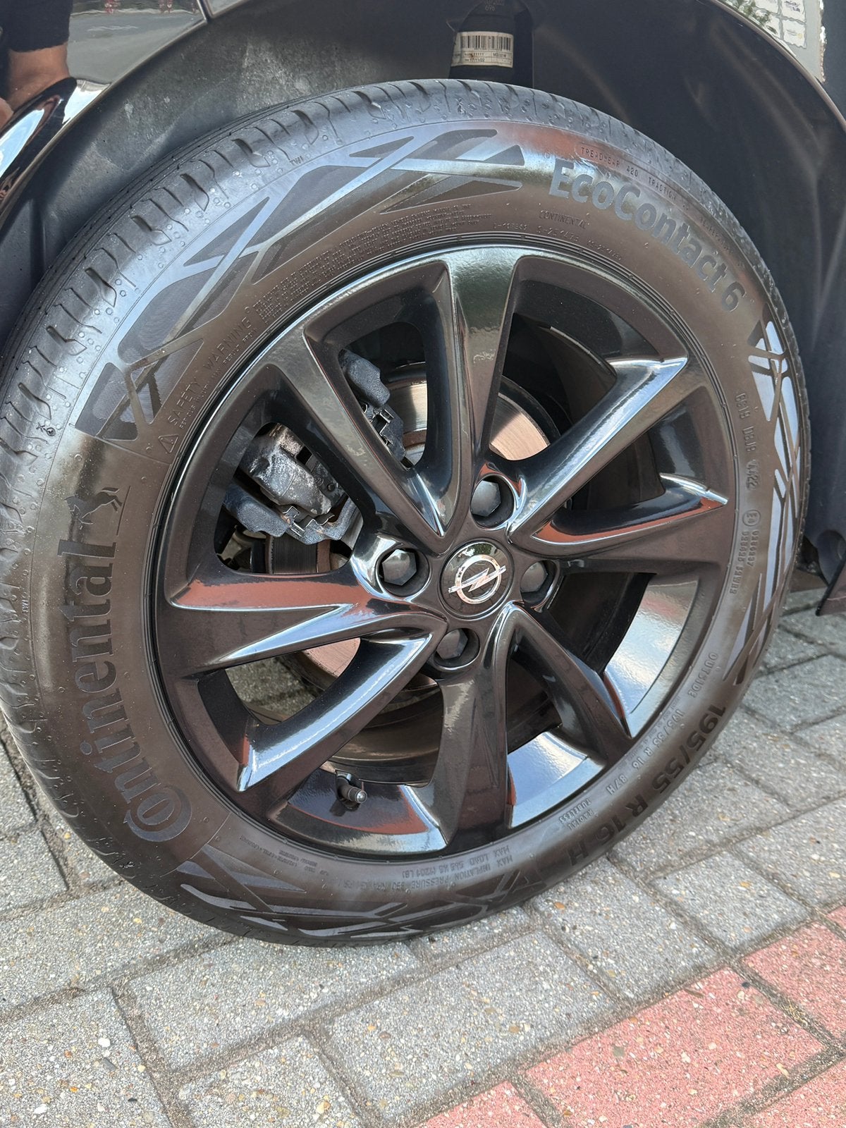 Opel Corsa 4x108 195/55/16 6mm 6,4 Continental EcoContact6, Ophalen of Verzenden