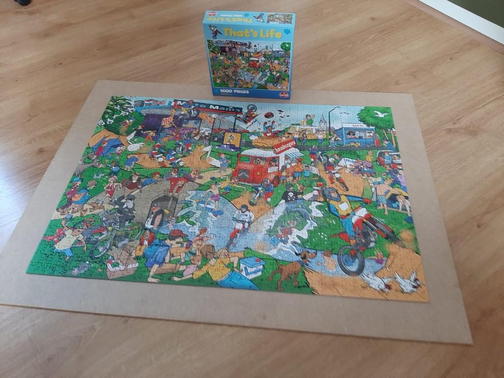 2x Puzzel compleet Goliath: 71306 en 933161 (1000 stukjes), Ophalen of Verzenden, 500 t/m 1500 stukjes, Gebruikt, Legpuzzel