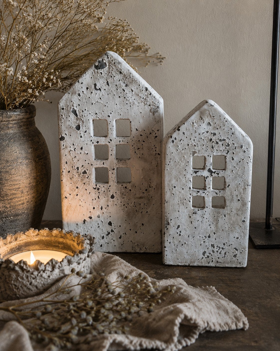 set van 2 prachtige landelijke decoratiehuisjes, Ophalen of Verzenden, Nieuw