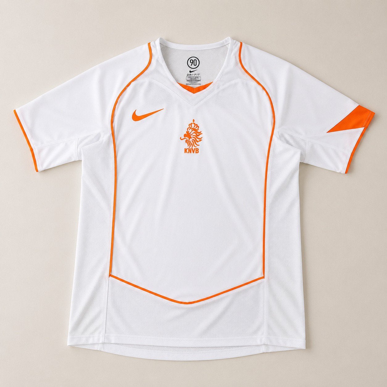 Nederland Shirt 2004, Maat 52/54 (L), Verzenden, Wit, Nieuw