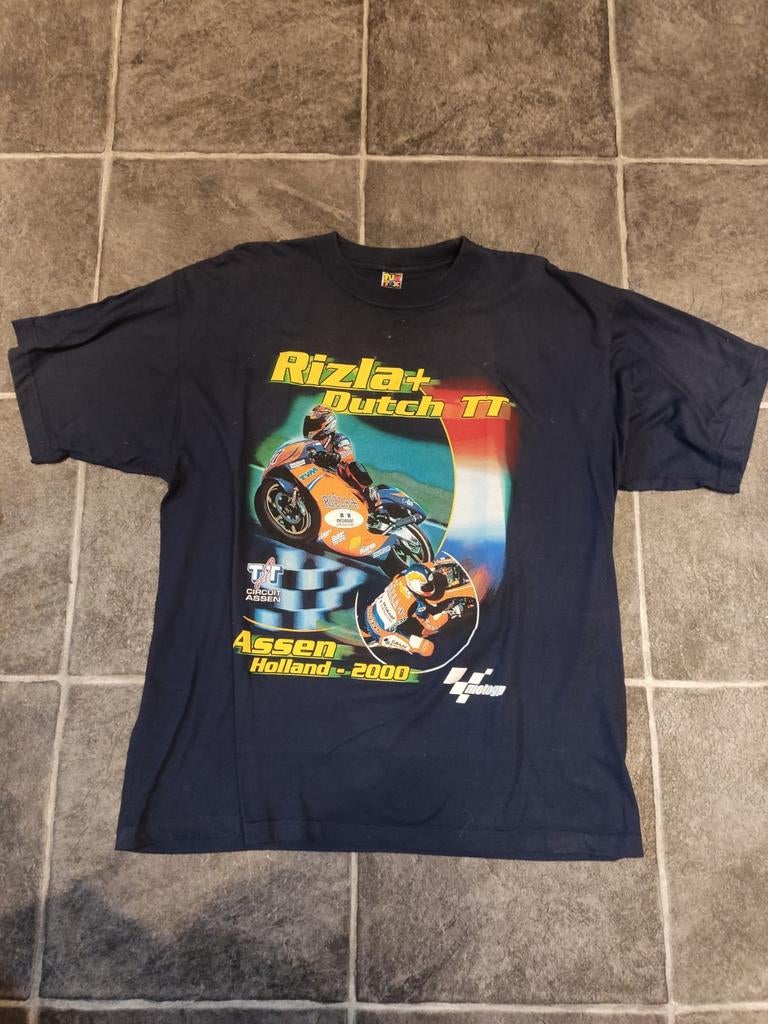 Rizla Dutch TT 2000 t-shirt, Ophalen of Verzenden, Zo goed als nieuw, Maat 52/54 (L), Blauw