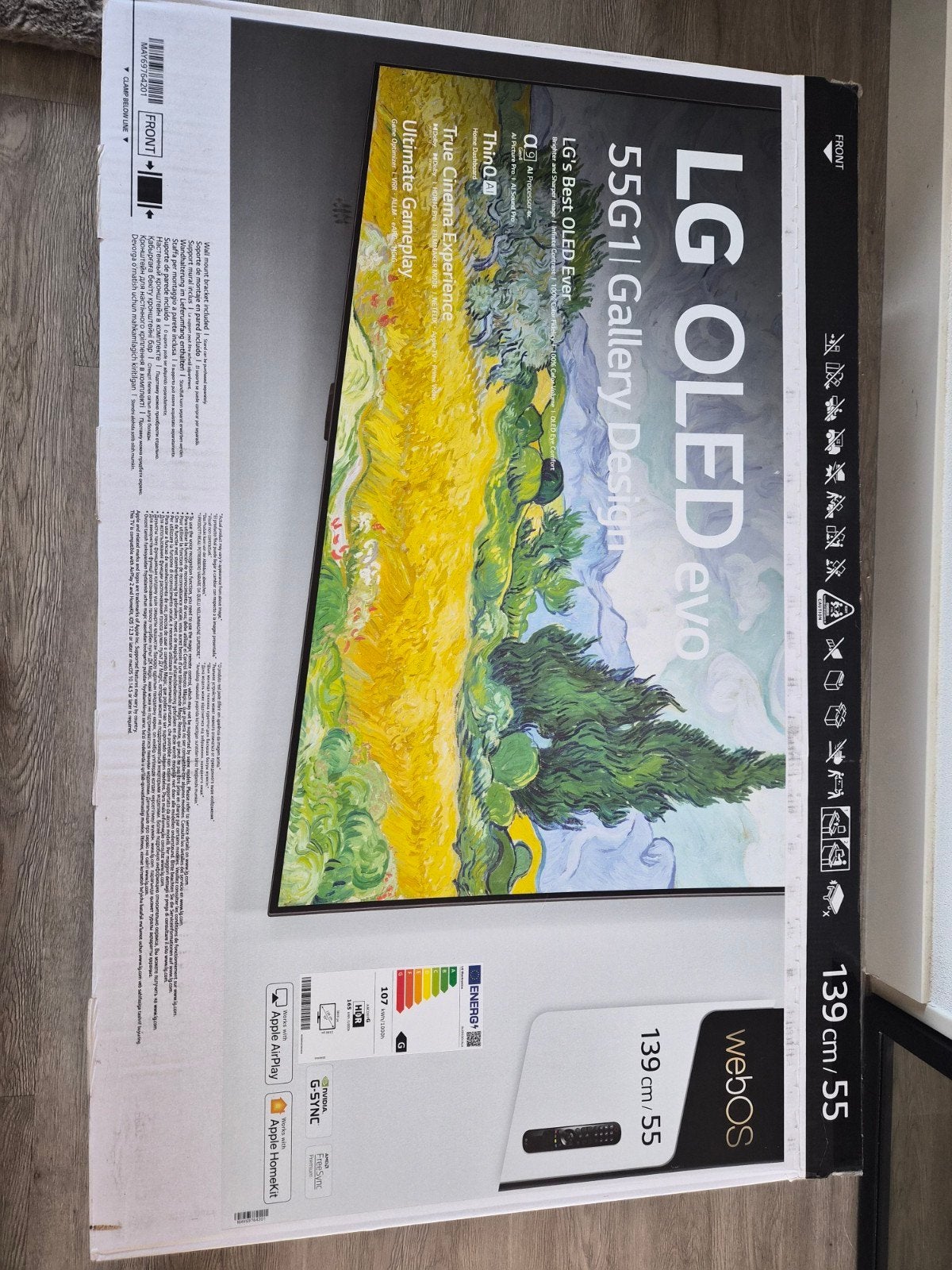 LG OLED evo 55G1 Gallery Design 139 cm/55 inch Smart TV