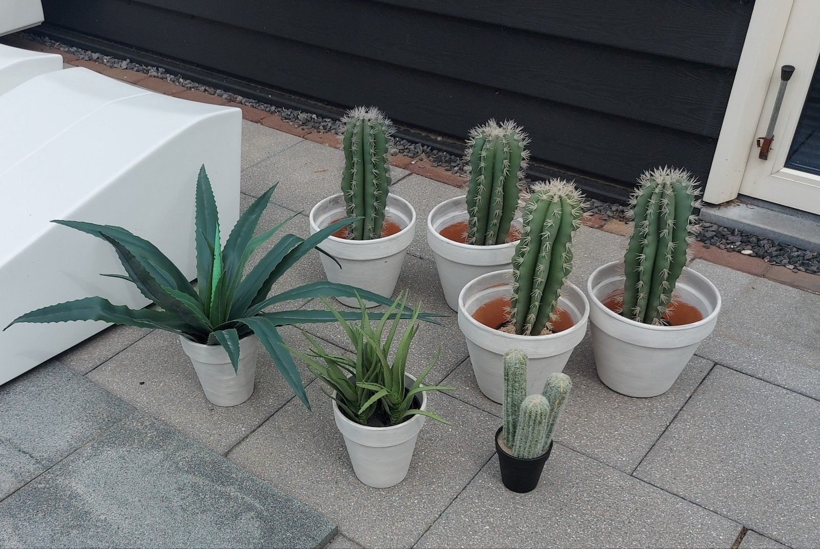 Nep/kunst planten cactussen inclusief pot (2 grote verkocht, Ophalen, Overige soorten, Volle zon