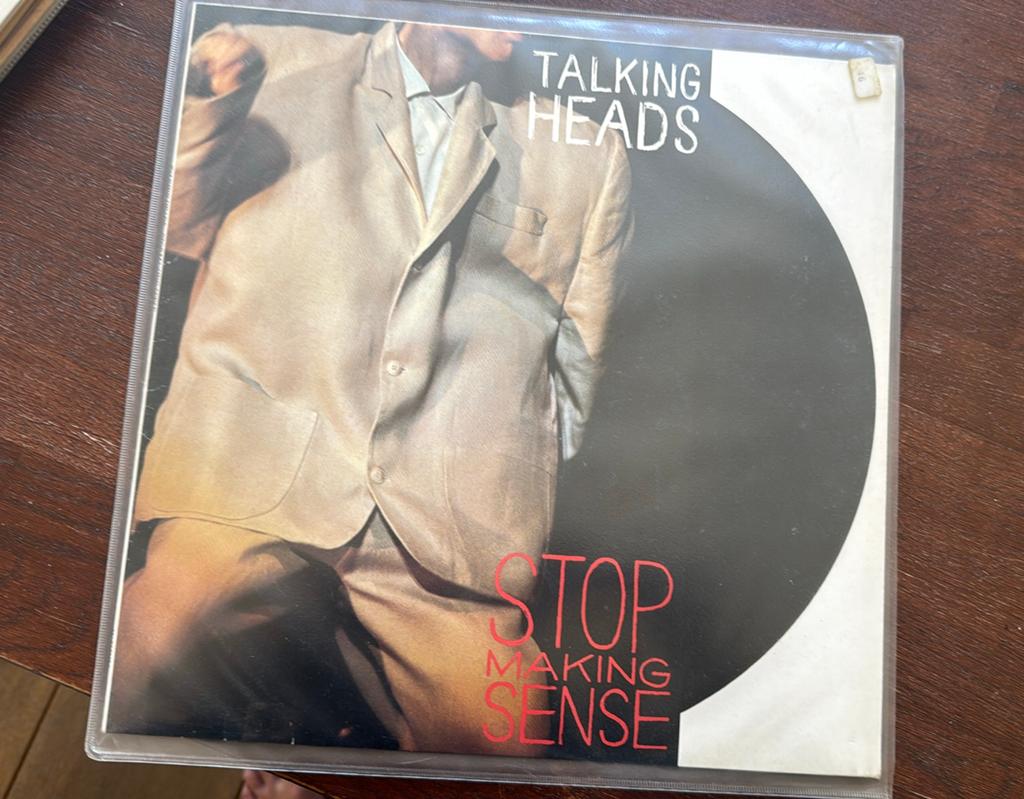 Talking Heads - Stop Making Sense LP (1984) + Boekje NL, Cd's en Dvd's, Vinyl | Rock, 1980 - 1989, Ophalen of Verzenden, Zo goed als nieuw