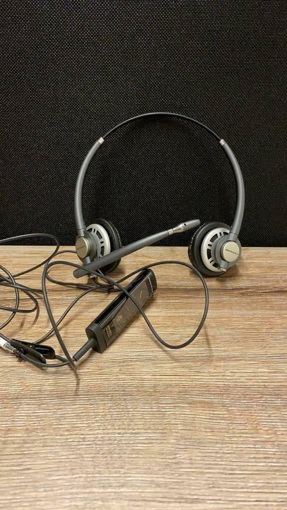 ZGAN headseat Plantronics HW720 & DA90 adapter, Plantronics, On-ear, Ophalen of Verzenden, Zo goed als nieuw
