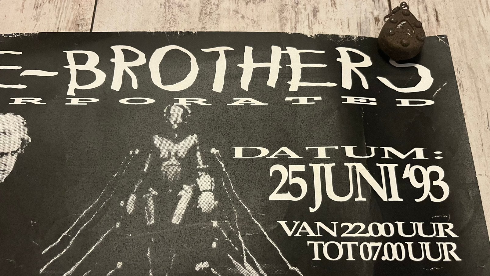 Brave brothers hardcore gabber Thunderdome poster, Ophalen of Verzenden, Gebruikt, A1 t/m A3