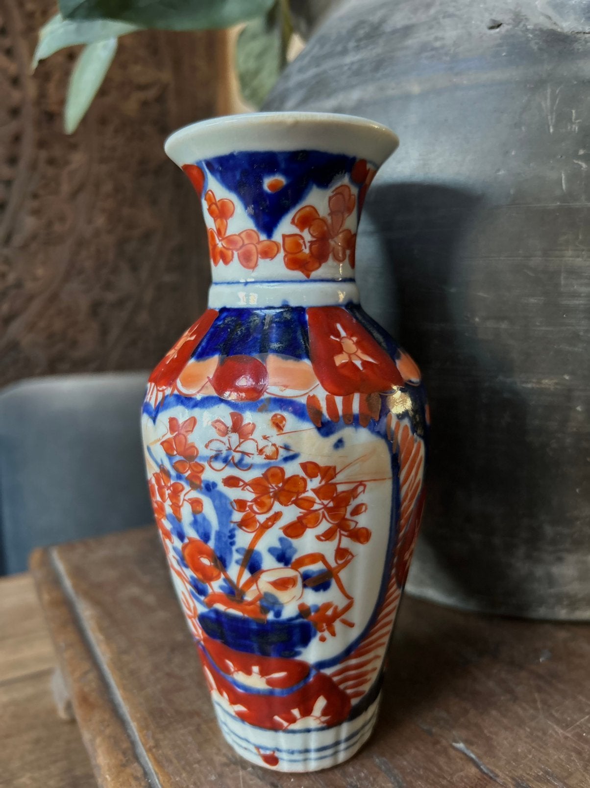 Klein japans chinees hals vaasje, Ophalen of Verzenden