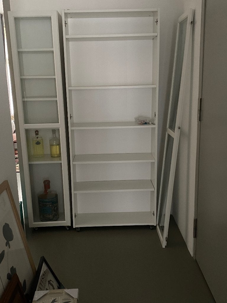Vitrinekast wit IKEA, Ophalen, Met plank(en), Gebruikt, 50 tot 100 cm