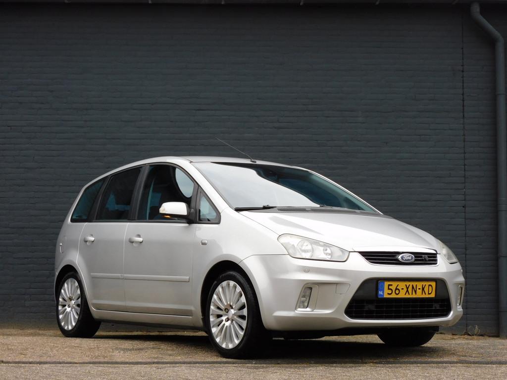 Ford C-MAX 1.8-16V Titanium Flexifuel CRUISE! CLIMA! TREKHAA, Voorwielaandrijving, Stof, Gebruikt, Zwart