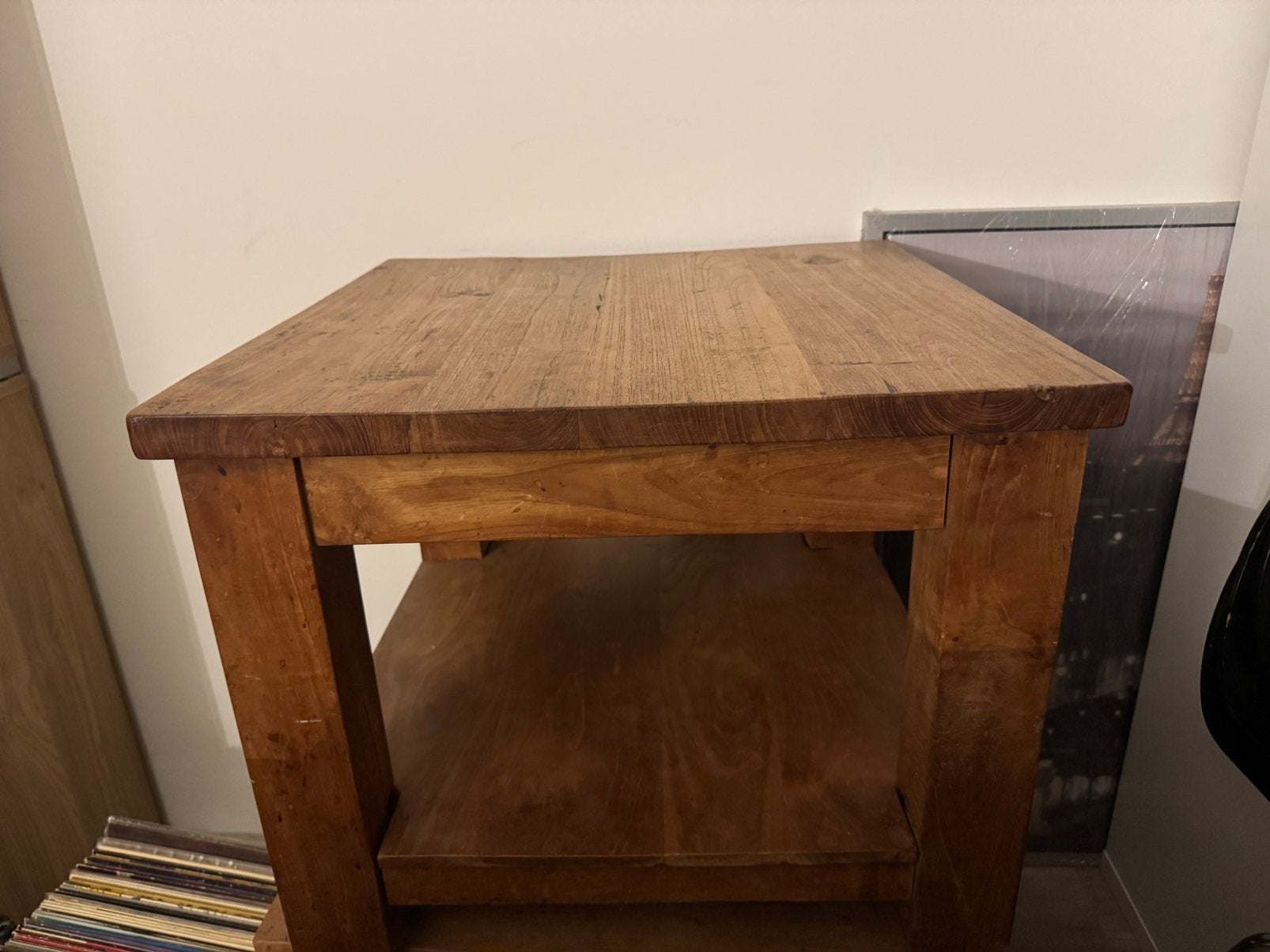 Salontafel Teak hout, 100 tot 150 cm, Zo goed als nieuw, Rechthoekig, 50 tot 100 cm