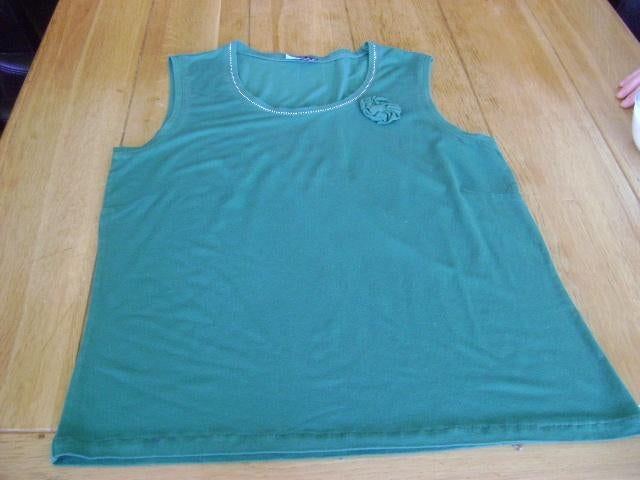 Groen Samoon topje, maat 40, Kleding | Dames, Tops, Maat 38/40 (M), Verzenden, Gedragen, Groen