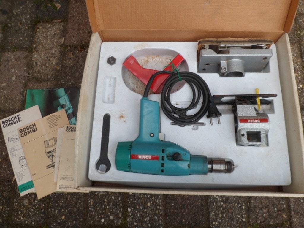 Combi boor/schuur/decoupeerzaag-machine Bosch E20 S 350 watt, Ophalen, Gebruikt, Minder dan 400 watt, Boormachine